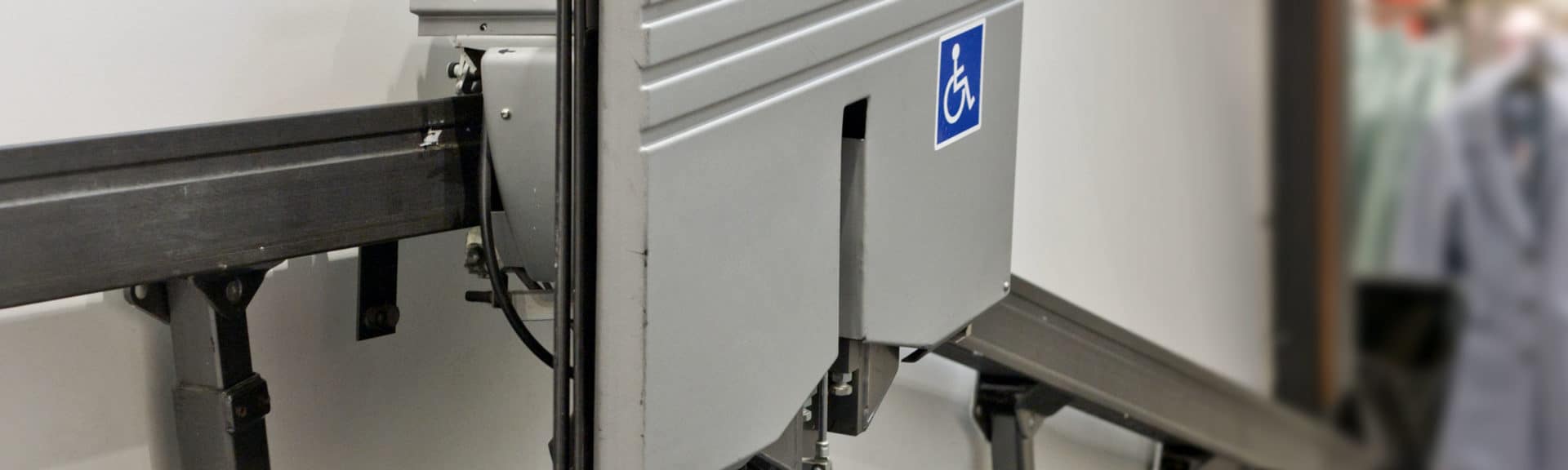 Disabled Logo on Stair Lift